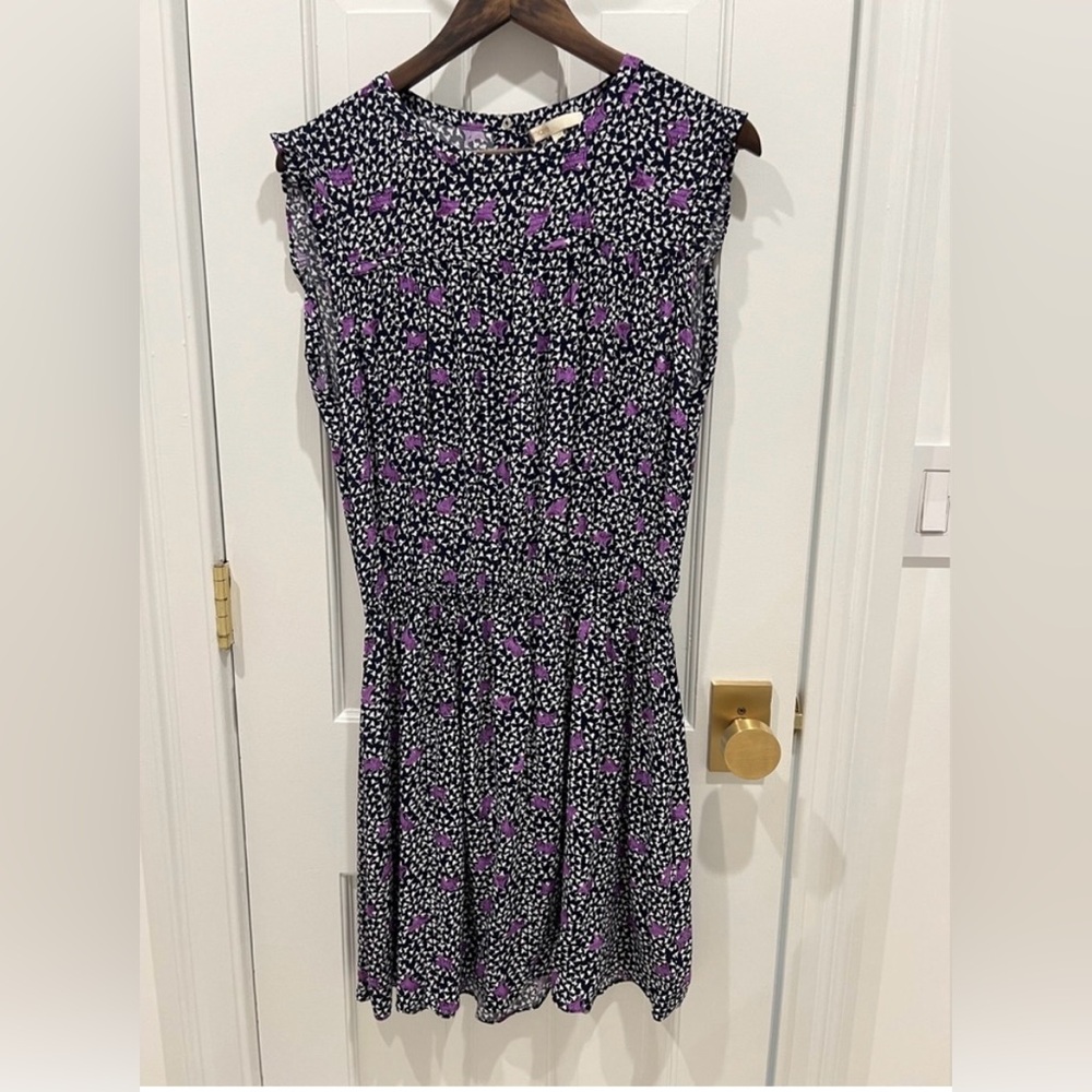 Maje Paris Pansy Crepe Smocked Sleeveless Mini Dress Women's EU 42 US L NWOT - Picture 7 of 16